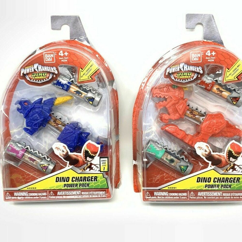 Power Rangers Dino Charge DINO CHARGER POWER PACK Lot T-REX 42251 42253 Series 1